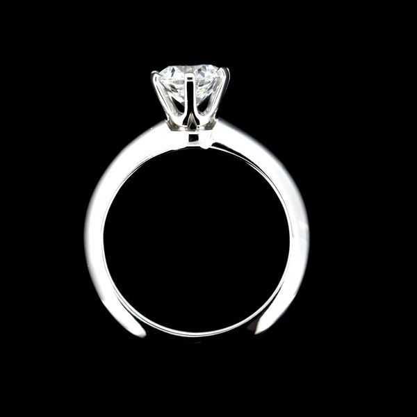 Tiffany & Co Solitaire 072ct Diamond Ring F-vs2 Pt950