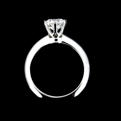 Tiffany & Co Solitaire 072ct Diamond Ring F-vs2 Pt950