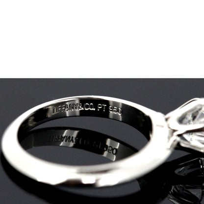 Tiffany & Co Solitaire 072ct Diamond Ring F-vs2 Pt950