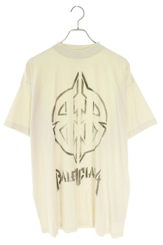Balenciaga 24AW 787349 Tqvt1 Metal BB Stencil T-shirt Men 1