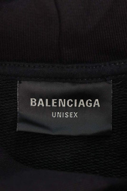 Balenciaga 24AW 767877 Tqvt3 Metal BB Stencil Pullover Hoodie Men's S