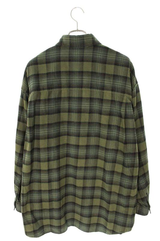 Balenciaga 24AW 794656 Tqm20 Checked Layered Oversized Long Sleeve Shirt Men 1