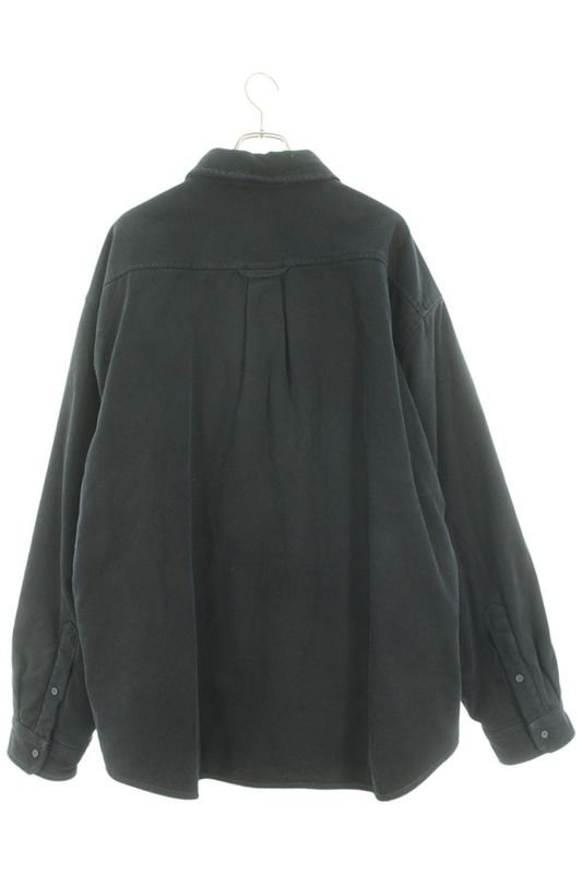 Balenciaga 719305 Tnw11 Oversized Logo Embroidery Denim Jacket Men's L