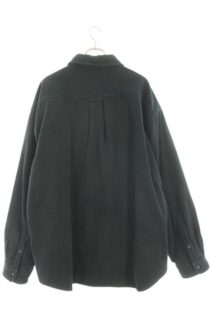 Balenciaga 719305 Tnw11 Oversized Logo Embroidery Denim Jacket Men's L