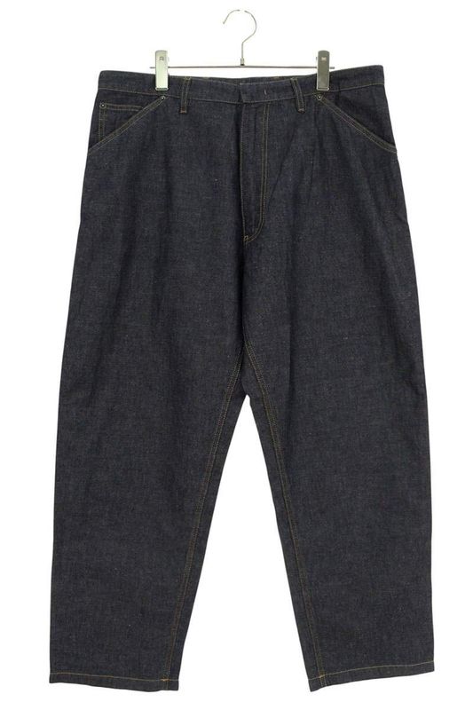 Prada Gep403 Back Triangle Plate Chien Bray Denim Pants Men's M