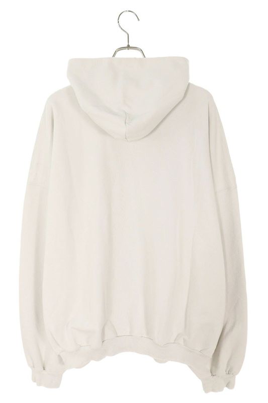 Balenciaga 25SS 803265 Trvs9 Damaged Logo Pullover Hoodie Men's S