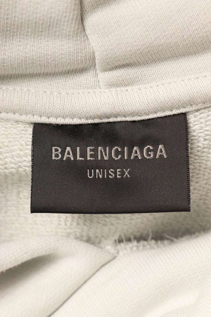 Balenciaga 25SS 803265 Trvs9 Damaged Logo Pullover Hoodie Men's S