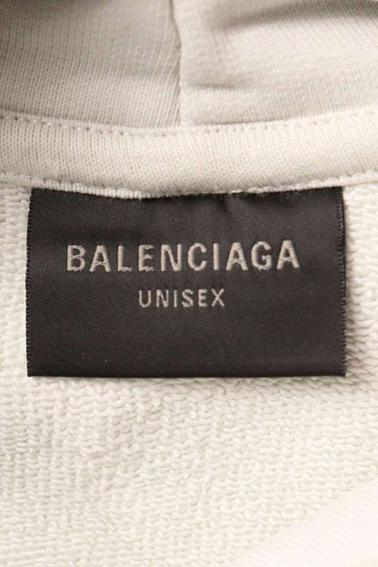Balenciaga 25SS 803265 Trvs9 Damaged Logo Pullover Hoodie Men's M