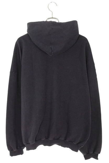 Balenciaga 25SS 803265 Trvs9 Damaged Logo Pullover Hoodie Men's S