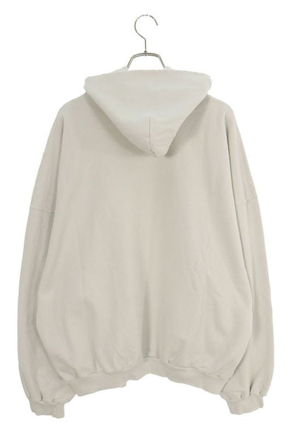 Balenciaga 25SS 803265 Trvs9 Damaged Logo Pullover Hoodie Men's XS