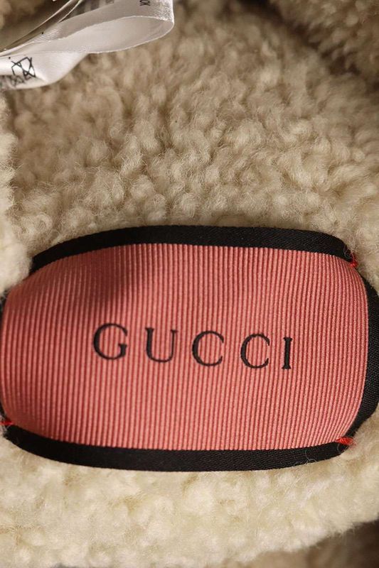 Gucci 458514 Xr482 DIY Patch Design Denim Mouton Blouson Men 40