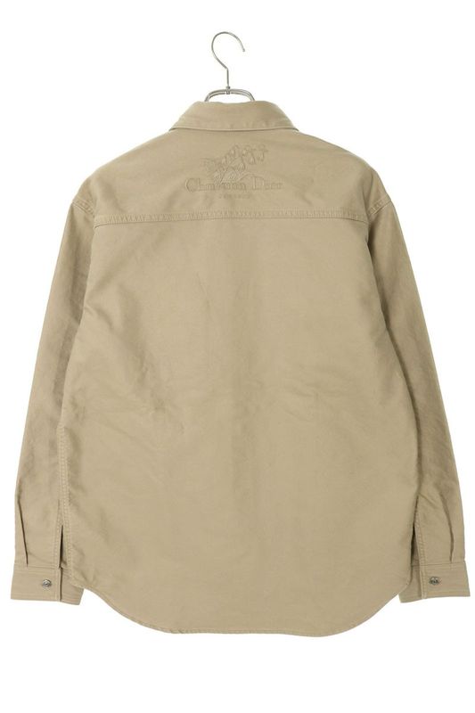 Dior 593d595a3021 Logo Embroidered Long Sleeve Shirt Men 39