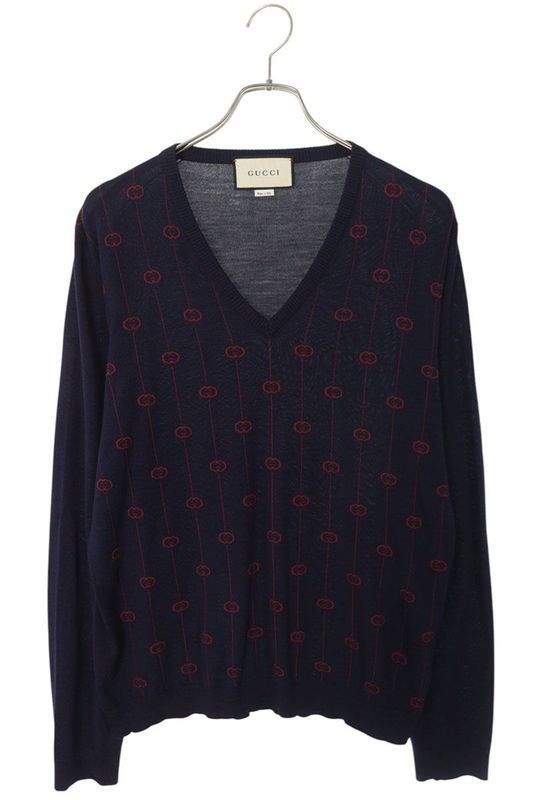 Gucci 576902 Xkaum GG Pattern Knit Men's L