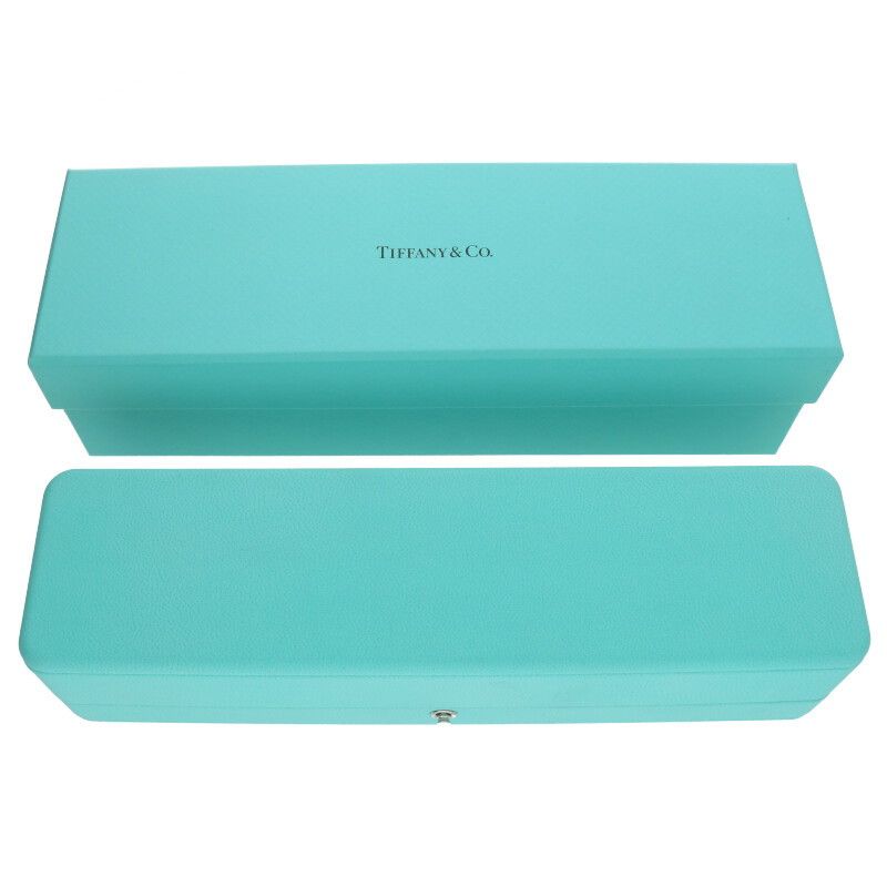 Tiffany & Co Makers 18K Combination Narrow Chain Silver Bracelet Men's