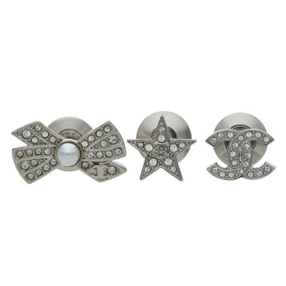 Chanel A22 Coco Mark 3-piece Stone Brooch Men's