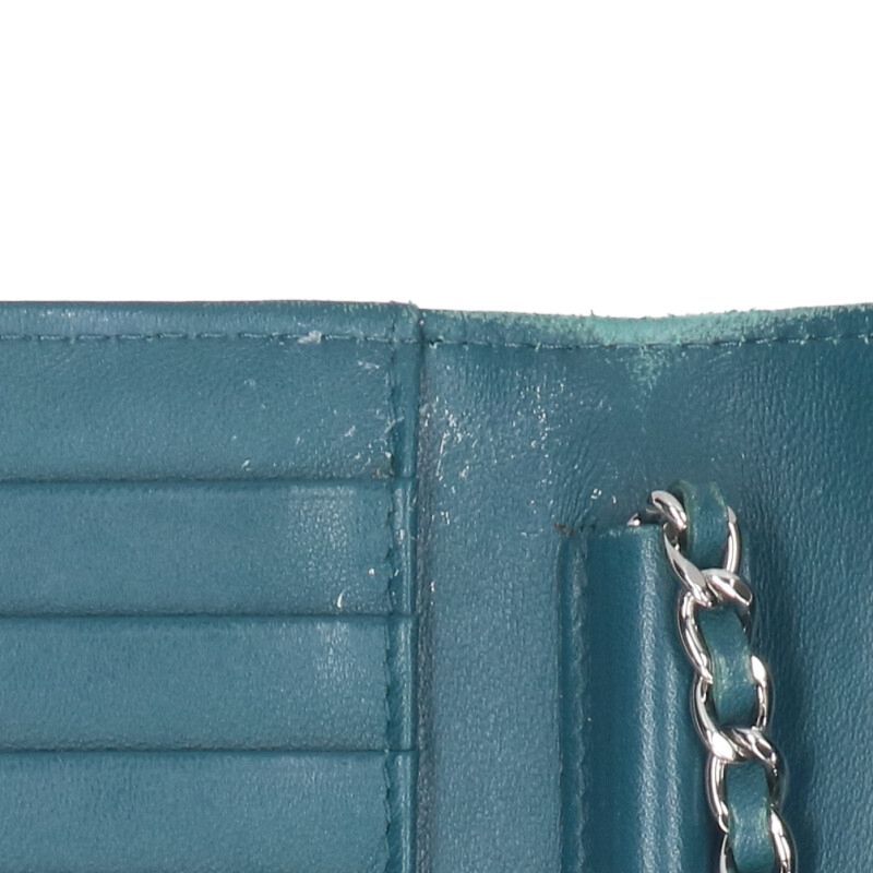 Chanel Matelasse Lambskin Chain Wallet Shoulder Bag Women