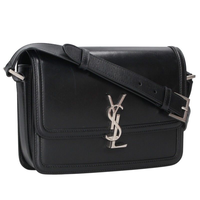 Saint Laurent Paris Solferino Cassandra Logo Calf Leather Flap Shoulder Bag