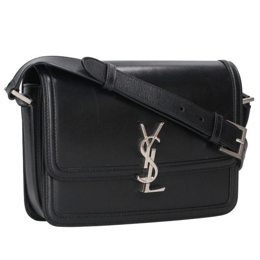 Saint Laurent Paris Solferino Cassandra Logo Calf Leather Flap Shoulder Bag