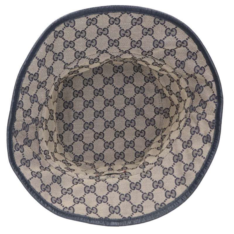 Gucci 700851 GG Canvas Horsebit Reversible Bucket Hat Men's