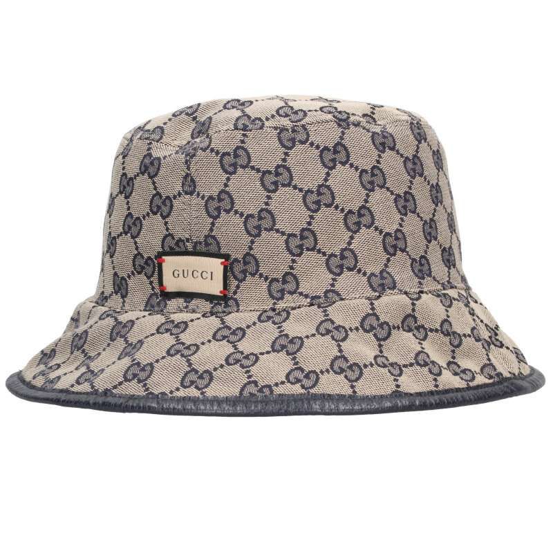 Gucci 700851 GG Canvas Horsebit Reversible Bucket Hat Men's