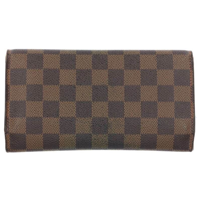 Louis Vuitton N61217 Portefeuille International Damier Trifold Long Wallet For