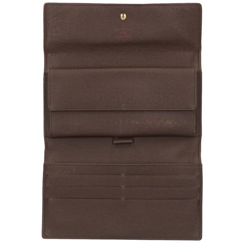 Louis Vuitton N61217 Portefeuille International Damier Trifold Long Wallet For