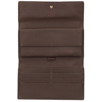 Louis Vuitton N61217 Portefeuille International Damier Trifold Long Wallet For