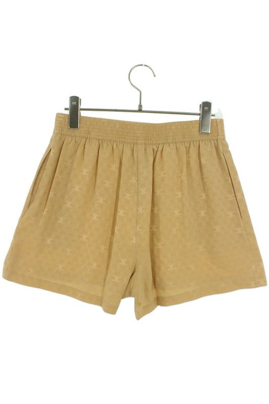 Celine 2p711779r Macadam All-over Silk Half Pants Women 34