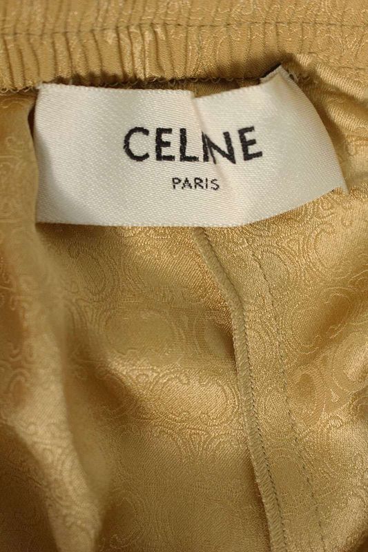 Celine 2p711779r Macadam All-over Silk Half Pants Women 34