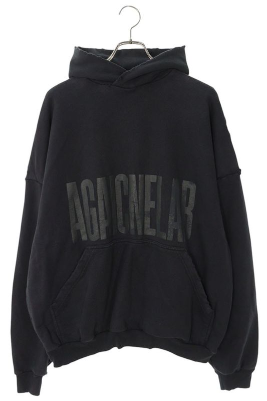 Balenciaga 803265 Trva2 Vintage Finish Pullover Hoodie Men's XXS