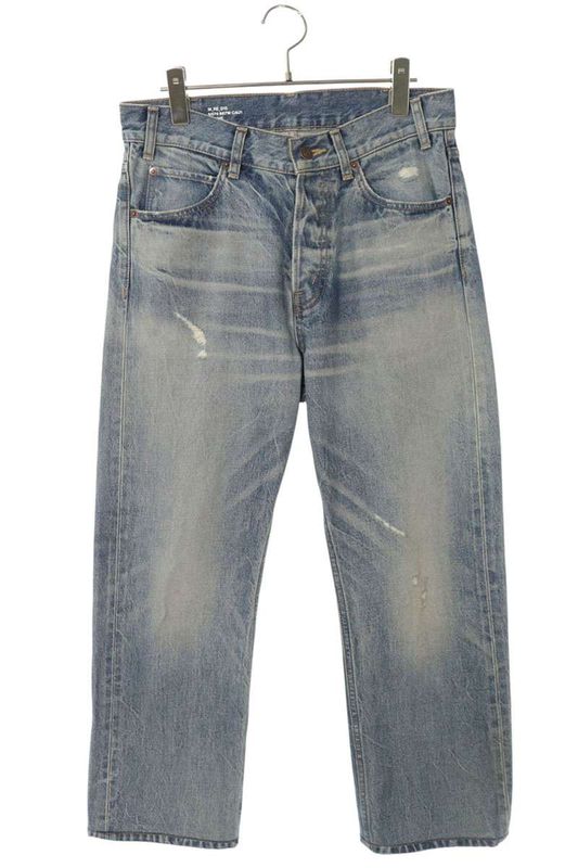 Celine 2n574967w Washed Cart Denim Pants Men's 28