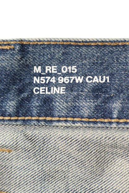 Celine 2n574967w Washed Cart Denim Pants Men's 28