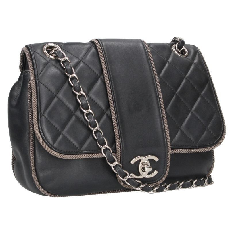 Chanel Matelasse Lambskin Chain Shoulder Bag For Men