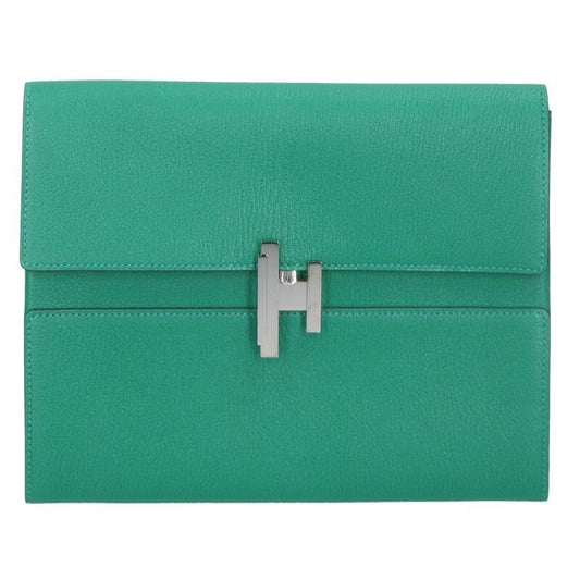 Hermes Sinetic Chevre A Engraved Svhardware Clutch Bag Men's