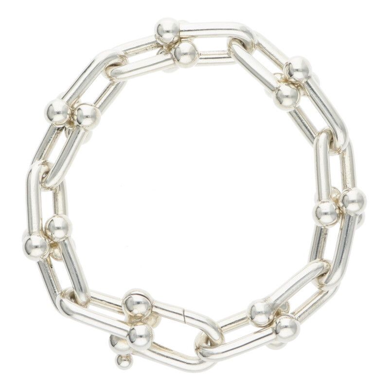 Tiffany & Co Hardwear Hardware Large Link Silver Bracelet Men's M
