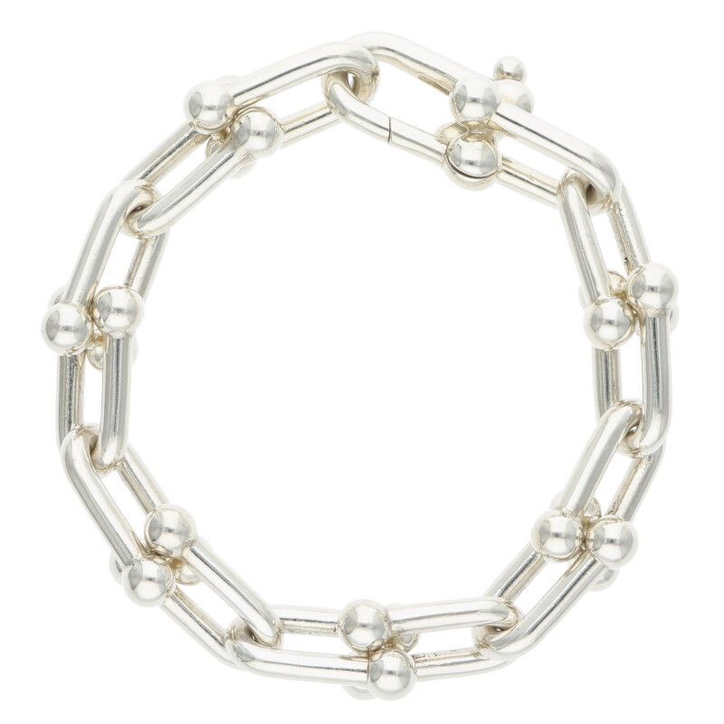 Tiffany & Co Hardwear Hardware Large Link Silver Bracelet Men's M