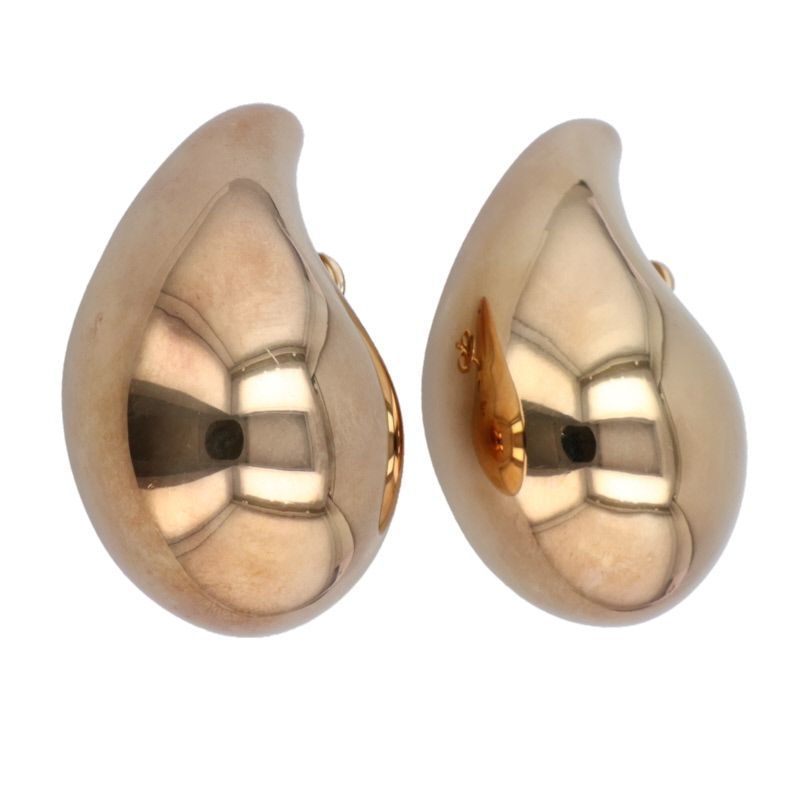 Bottega Veneta 720038vahu08120 18k Gold Polished Large Drop Earrings Men's Large