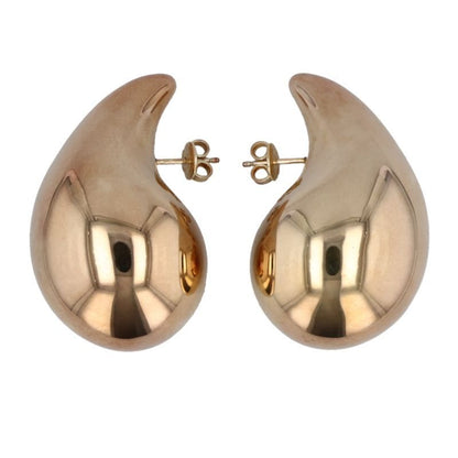 Bottega Veneta 720038vahu08120 18k Gold Polished Large Drop Earrings Men's Large