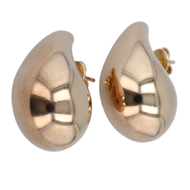 Bottega Veneta 716783vahu08120 18k Gold Polished Drop Earrings Women's Small