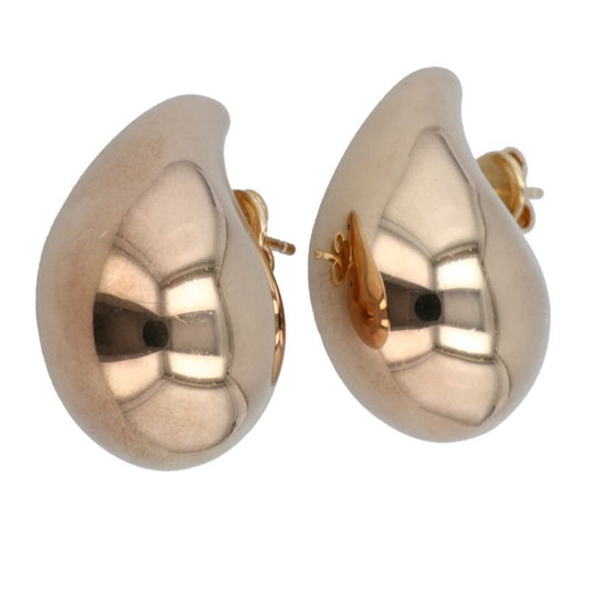 Bottega Veneta 716783vahu08120 18k Gold Polished Drop Earrings Women's Small