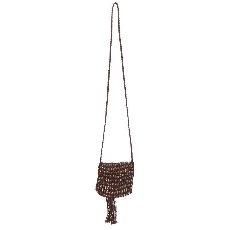 Celine Crochet Silk Pearl Mini Shoulder Bag Women