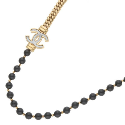 Chanel Faux Pearl Coco Mark Necklace Women