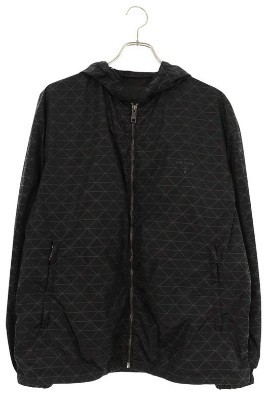 Prada 22AW Sgc267 Re-nylon Reactive Allover Nylon Hooded Blouson Men's M