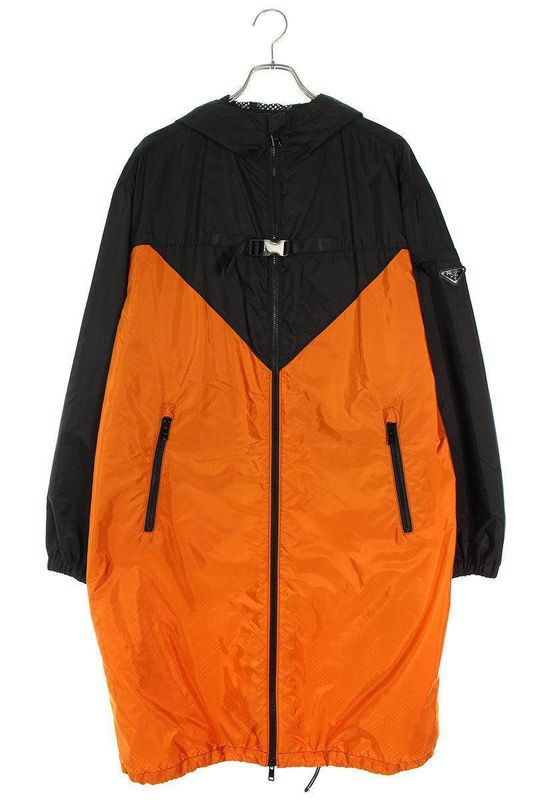 Prada 21AW Sgb955 Re-nylon Hooded Nylon Coat Men's M