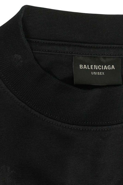 Balenciaga 739028 Tovn8 BB Logo Oversized T-shirt Men 1