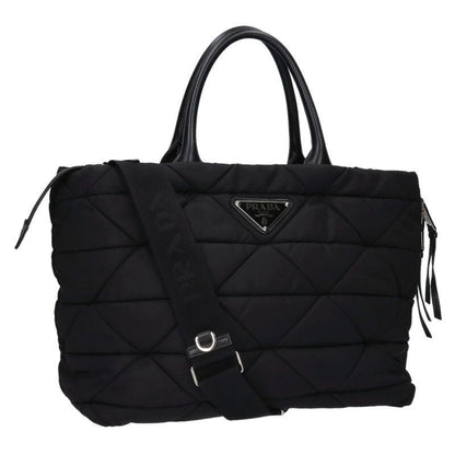 Prada 1bg435 Triangle Logo Plate Padded 2WAY Tote Bag Women's