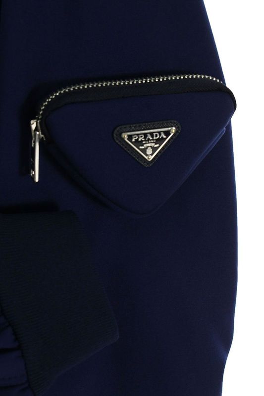 Prada Sgb928 Logo Plate Triangle Pocket Bomber Blouson Men's L