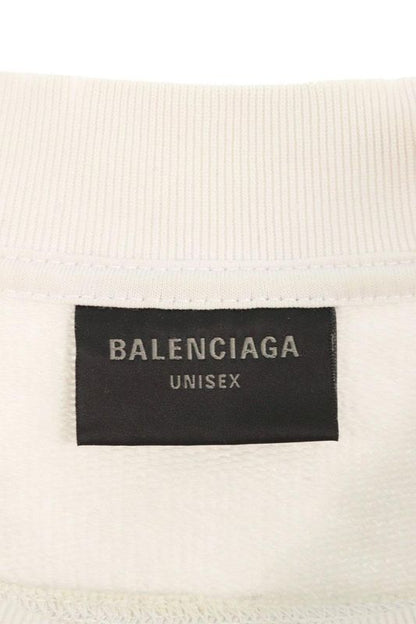 Balenciaga 23AW 762718 Tpvd9 Earrings Crew Neck Vintage Finish Sweatshirt Men's