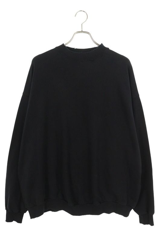 Balenciaga 745007 Tovf3 Crushed Neck Logo Crewneck Sweatshirt Men's 2