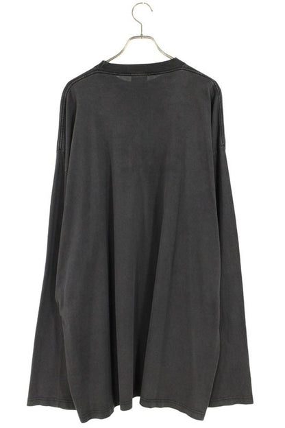 Balenciaga 22AW 720250 Tnvd8 Logo Embroidery Crew Neck Long Sleeve Cut And Sewn